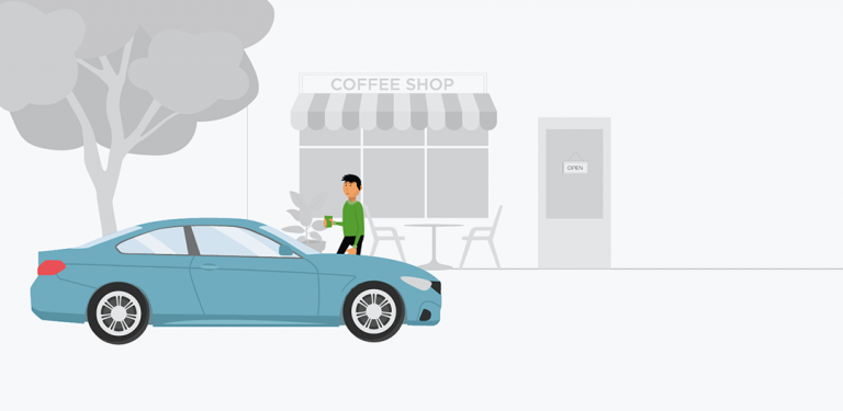 Illustration aus Animations-Video im Comic-Stil