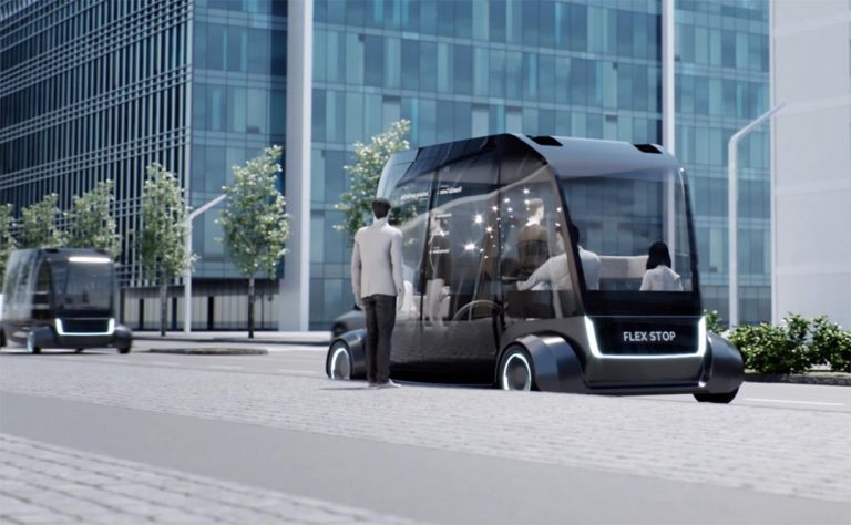 Autonomes Fahrzeug beim Boarding