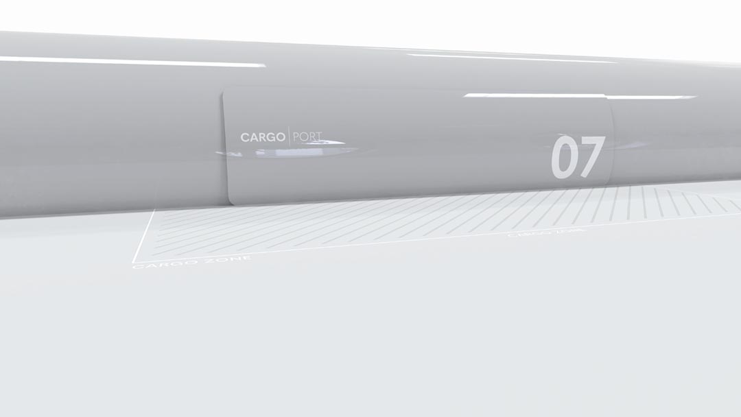 Hyperloop Tube für Cargo Transport