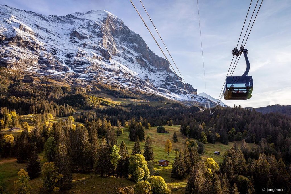 Seilbahn-Kabine Atria des Eiger Express in Grindelwald