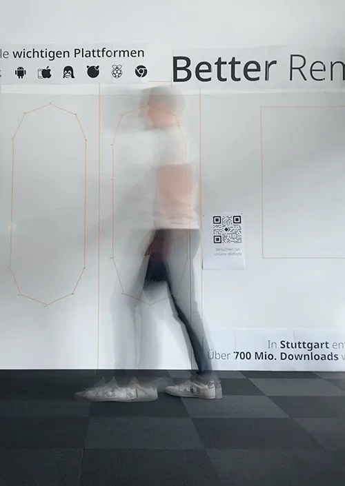 Prozess der Gestaltung der Außenbeklebung einer Straßenbahn für AnyDesk