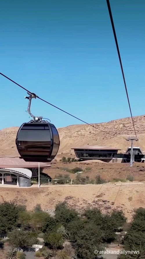 Seilbahn im Botanic Garden in Oman mit Omega V Kabinen von Doppelmayr