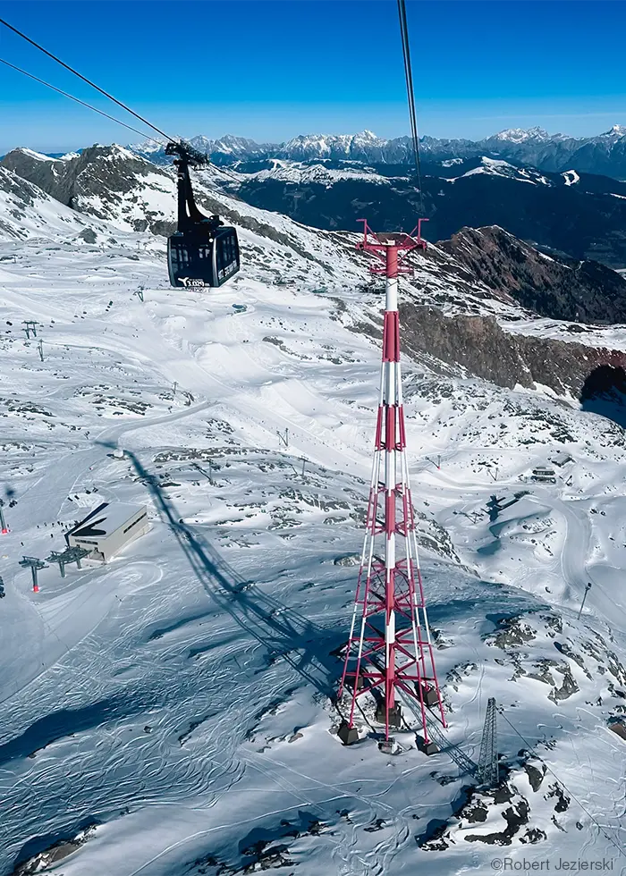 Gipfelbahn von CWA, Doppelmayr am Kitzsteinhorn in Kaprun