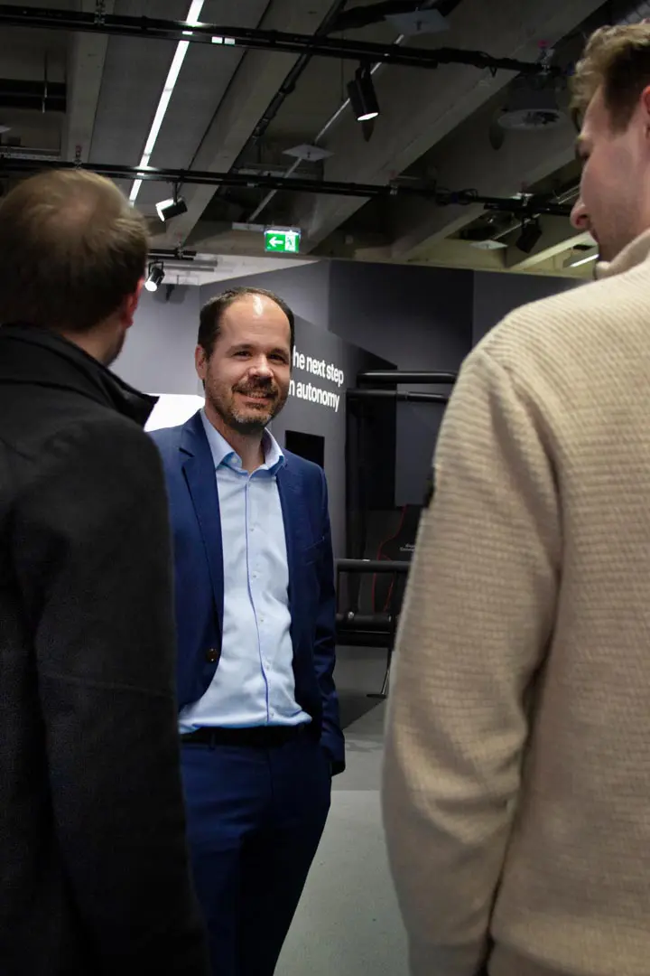 Albert Schuster auf dem Doppelmayr Messestand auf der Interalpin