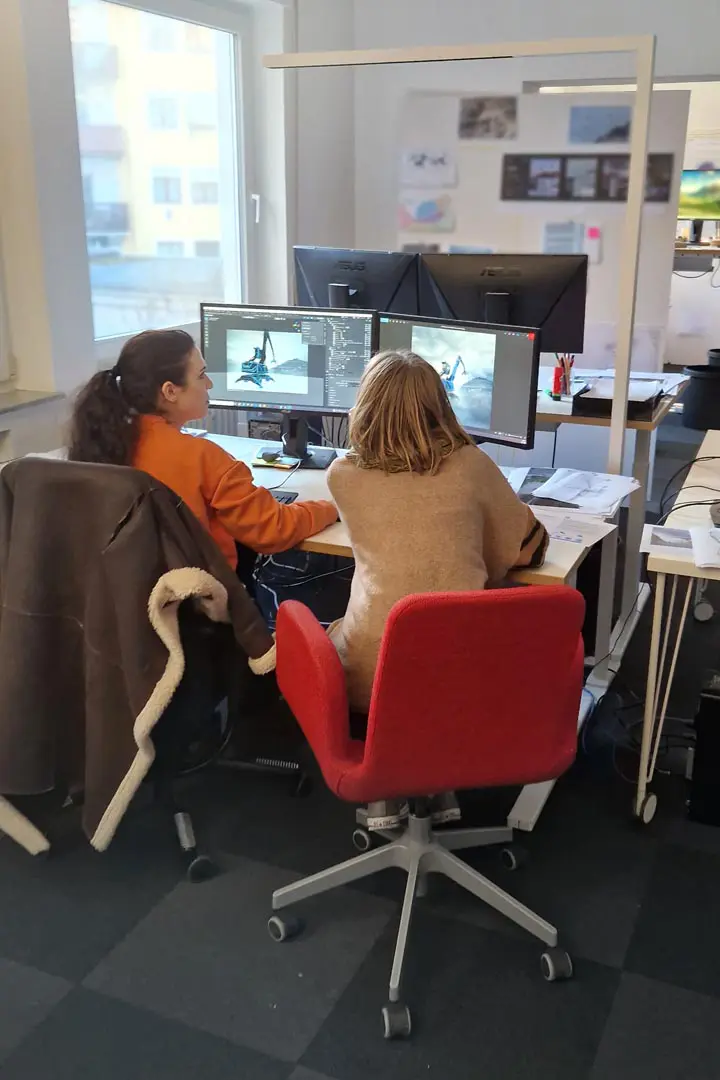 Das Team von MOJA Design bei der Arbeit