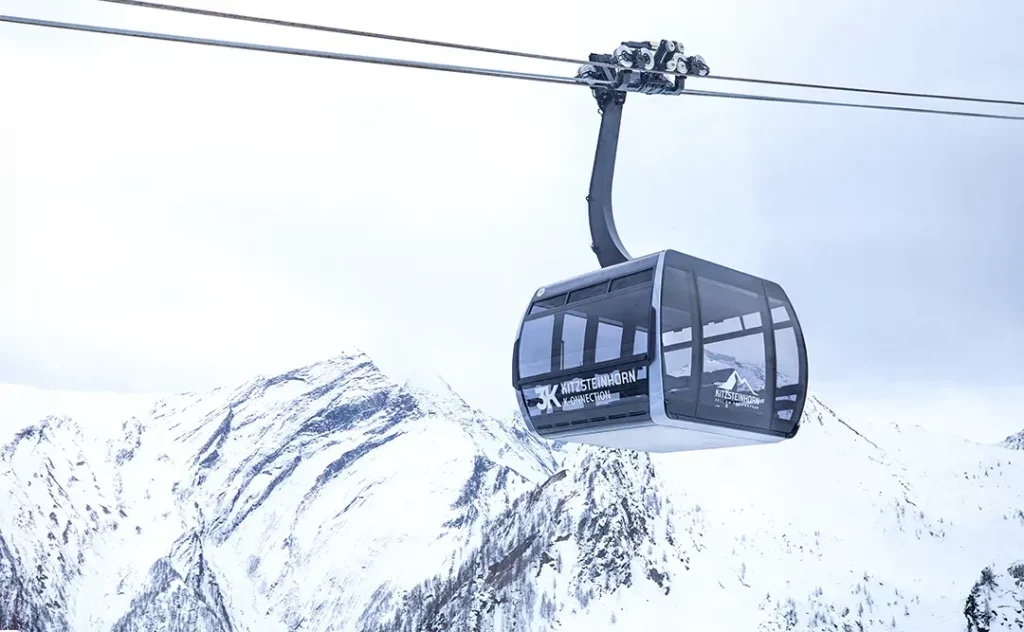 Seilbahn-Kabine der 3K K-onnection in Kitzsteinhorn