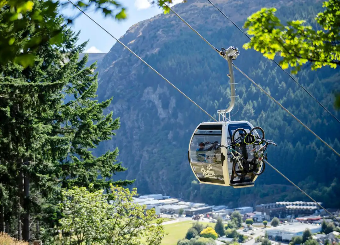 Seilbahn Skyline Bike Halter in Queenstown
