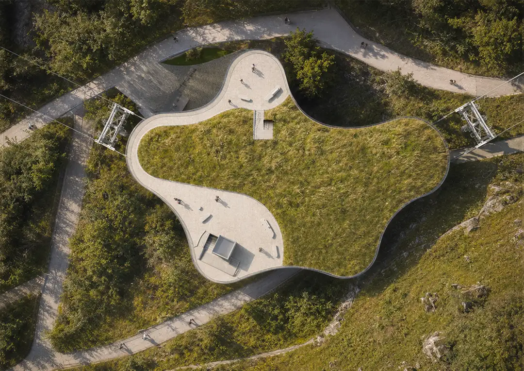 Seilbahnstation Samba Mittelstation in Wuppertal Bundesgartenschau 2031